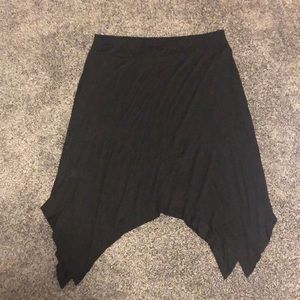 Black asymmetrical size L skirt